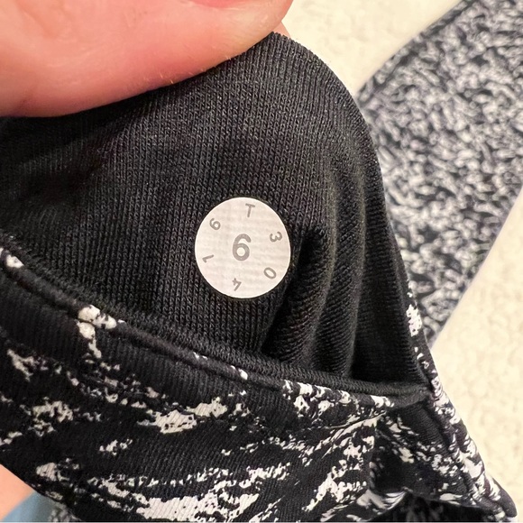Lululemon Wunder Under Pant III Iced Wave White Black Leggings Low Rise - Picture 6 of 7